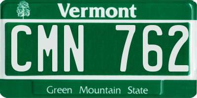 VT license plate CMN762