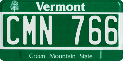 VT license plate CMN766