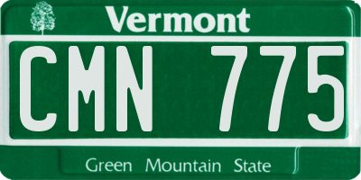VT license plate CMN775