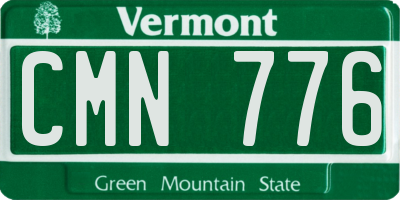 VT license plate CMN776