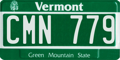 VT license plate CMN779