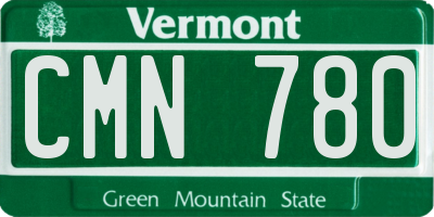 VT license plate CMN780