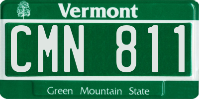 VT license plate CMN811
