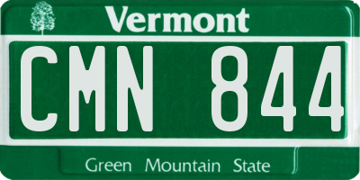 VT license plate CMN844