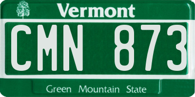 VT license plate CMN873