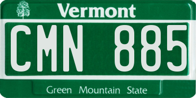 VT license plate CMN885