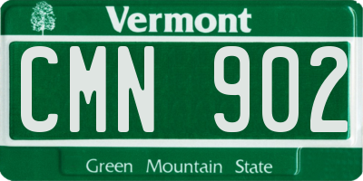 VT license plate CMN902