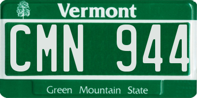 VT license plate CMN944