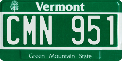 VT license plate CMN951