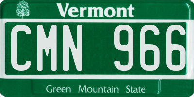 VT license plate CMN966