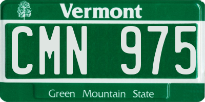 VT license plate CMN975