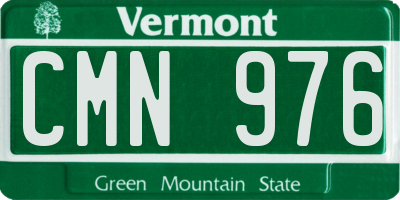 VT license plate CMN976