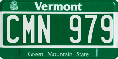VT license plate CMN979