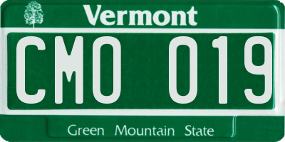 VT license plate CMO019