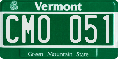 VT license plate CMO051