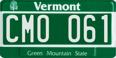 VT license plate CMO061