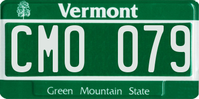 VT license plate CMO079