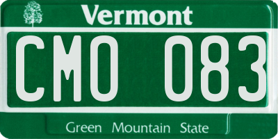 VT license plate CMO083