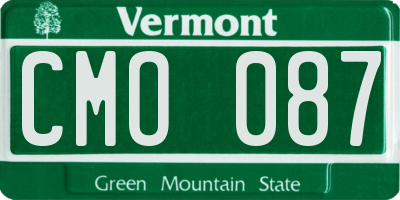 VT license plate CMO087