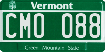 VT license plate CMO088