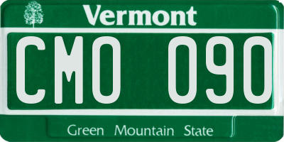 VT license plate CMO090