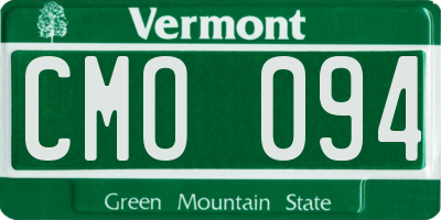 VT license plate CMO094