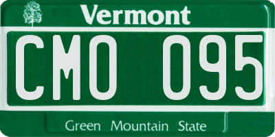 VT license plate CMO095