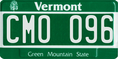 VT license plate CMO096