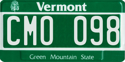 VT license plate CMO098