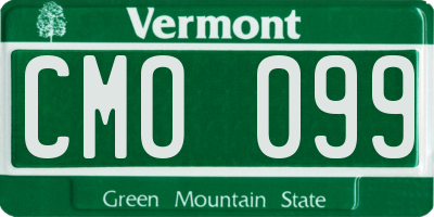 VT license plate CMO099
