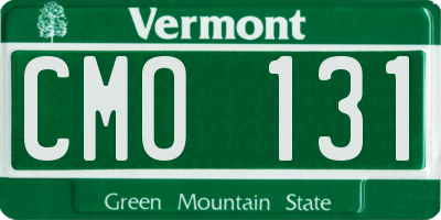 VT license plate CMO131