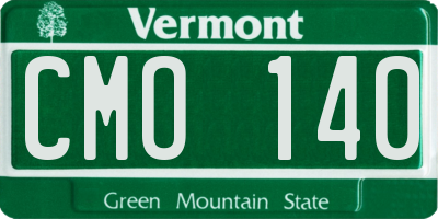 VT license plate CMO140