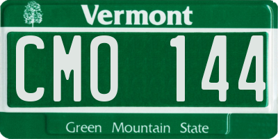 VT license plate CMO144