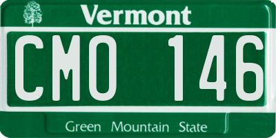 VT license plate CMO146
