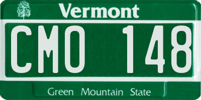 VT license plate CMO148
