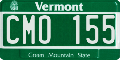 VT license plate CMO155