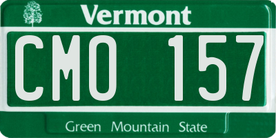 VT license plate CMO157