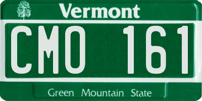VT license plate CMO161