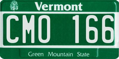 VT license plate CMO166