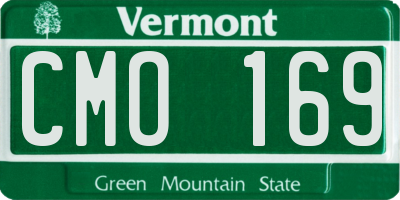 VT license plate CMO169