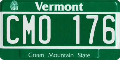 VT license plate CMO176