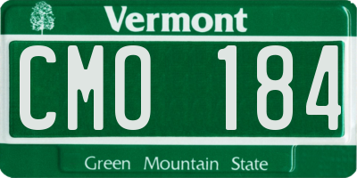 VT license plate CMO184