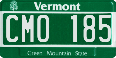 VT license plate CMO185
