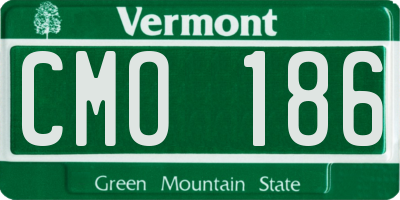 VT license plate CMO186