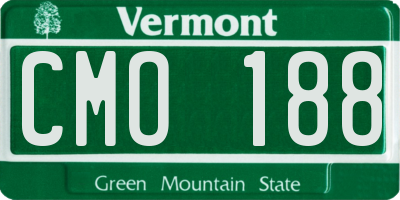 VT license plate CMO188