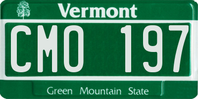 VT license plate CMO197