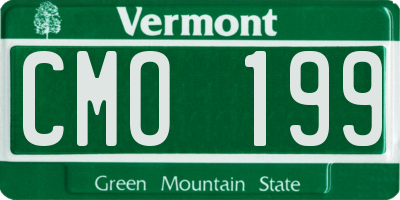 VT license plate CMO199