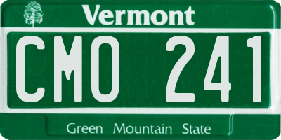 VT license plate CMO241