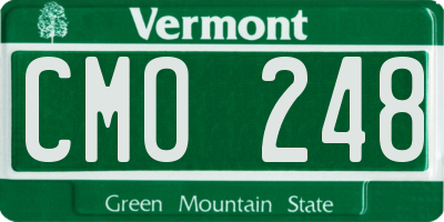 VT license plate CMO248