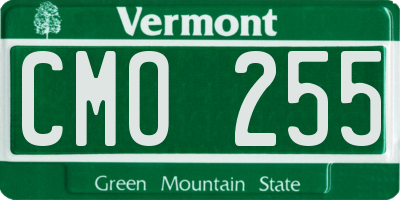 VT license plate CMO255